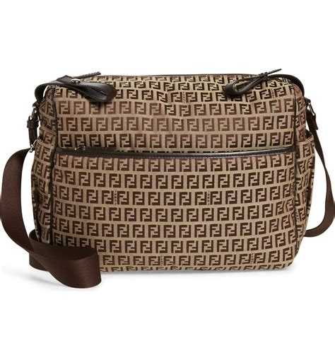 fendi classic logo diaper bag|fendi baby changing bag.